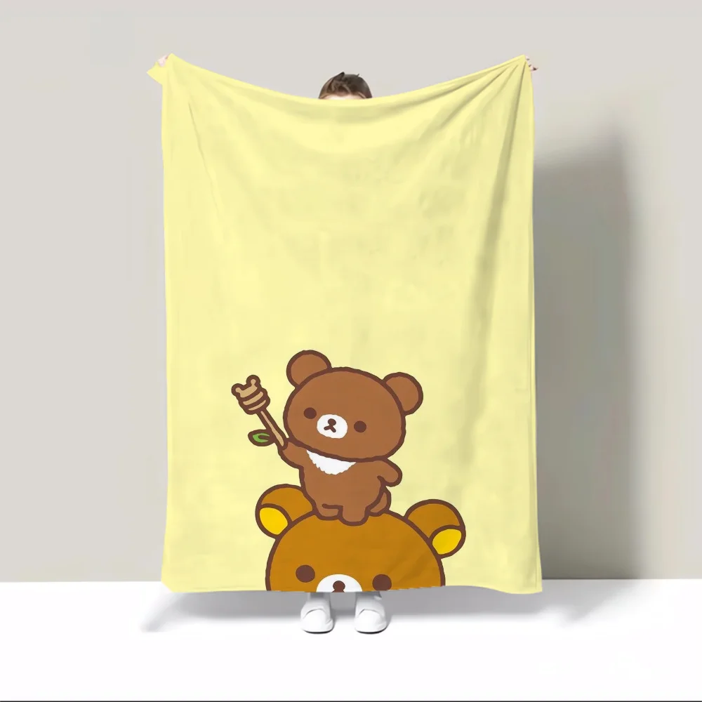 Rilakkumas Cotton Blanket King Size Custom Blankets & Throws Fluffy Plaid Interior for Home Microfiber Bedding Beach Towel Throw 3