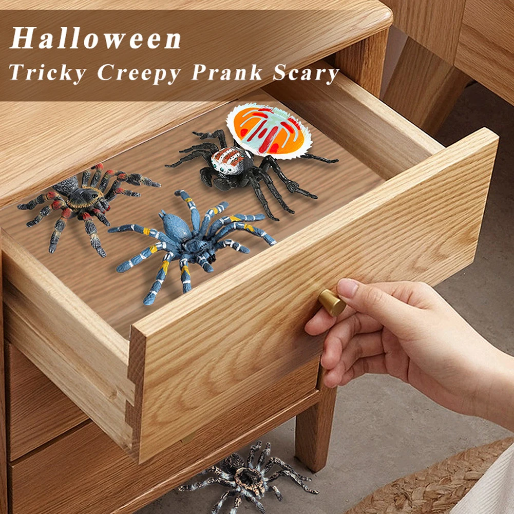 Mini Insect PVC Ladybug Bee Spider Models Action Figures Simulation Collection Cognition Educational Toys Children Gift 6pcs