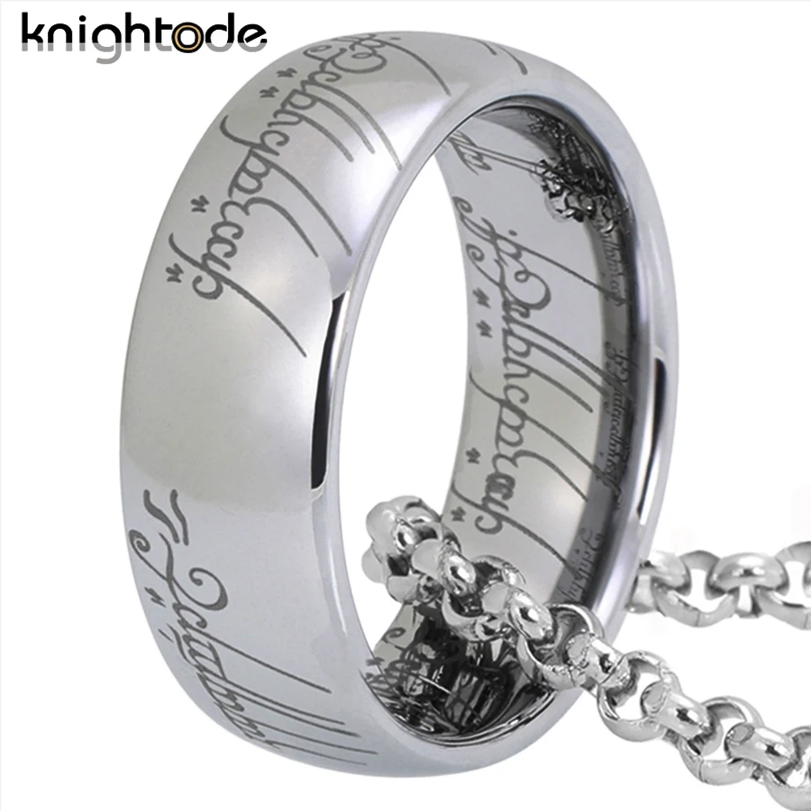 High Quality Tungsten Carbide Rings Top Engraving Three Colors To Choose Beveled Edges Polished Comfort Fit