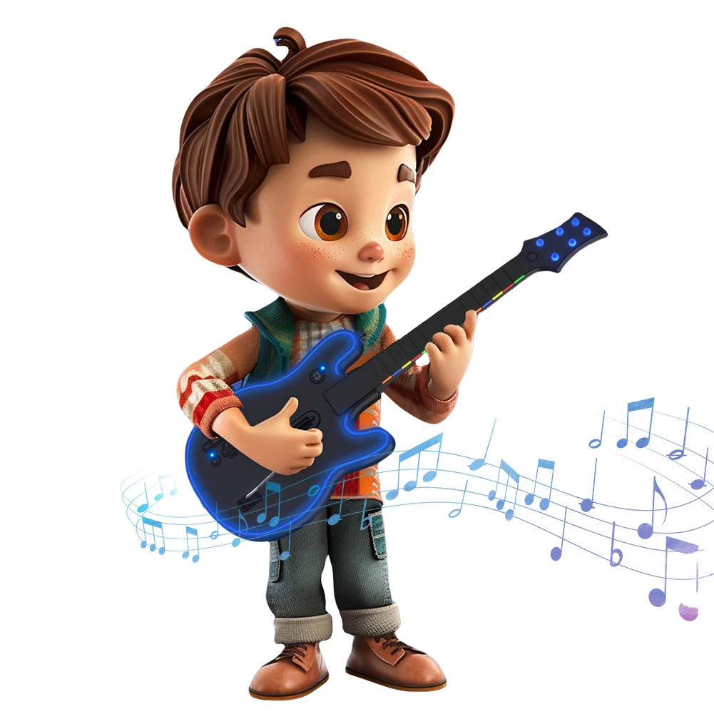 Wireless Guitar Controller Console Remote Joystick Wireless PC Guitar Controller for PS3 PS4 PC Hero Clone Hero Rock Band