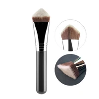 Pinceau de maquillage Kabuki pour fond de teint, pinceaux cosmétiques végétaliens, simple et grand, triangle incliné, carré et conique, luxe et de haute qualité 4