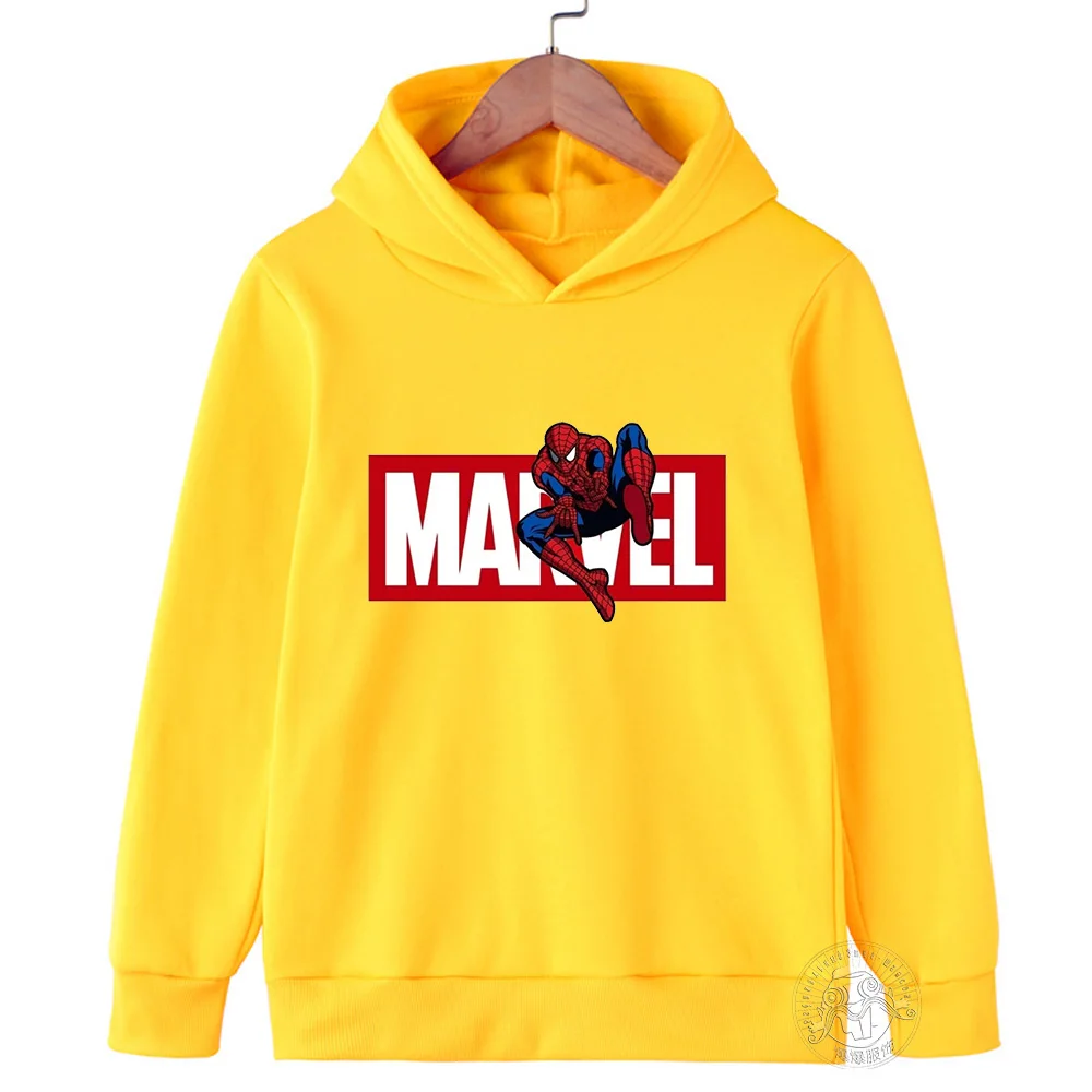 Spider-Man Kids Hoodie Kids Girls Clothing Fashionable Baby Boy Clothes Autumn Warm Sports Tops Back to School Gift Children Hoodie