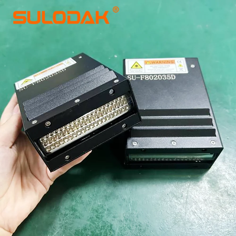 UV LED Curing Lamp Size 80*20mm Air Cooling UV Lamp High Intensity for Printer Ink 395nm/Epoxy Resin/Glue Curing Light