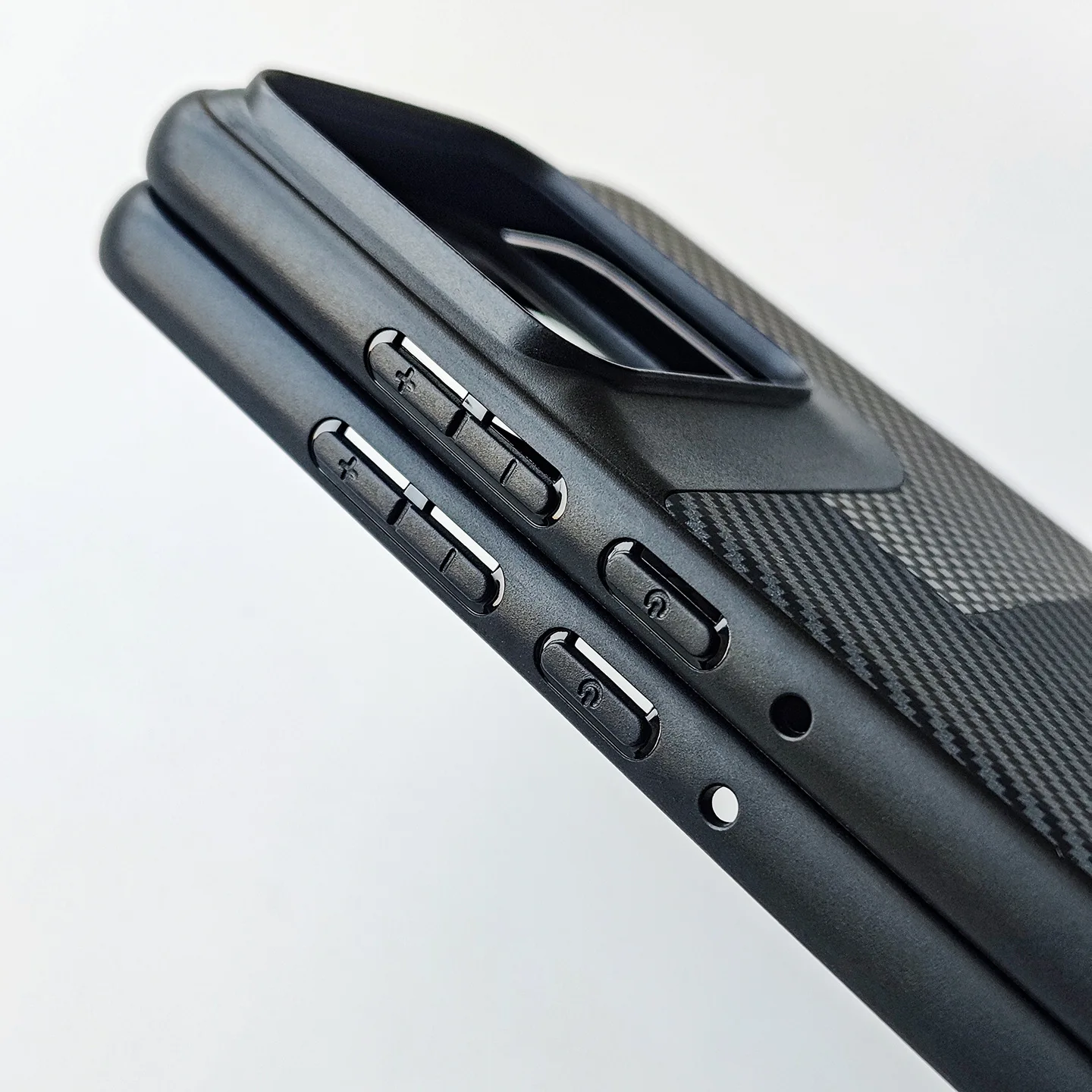 Luxury PU Leather TPU Kevlar Striped Shockproof Back Case