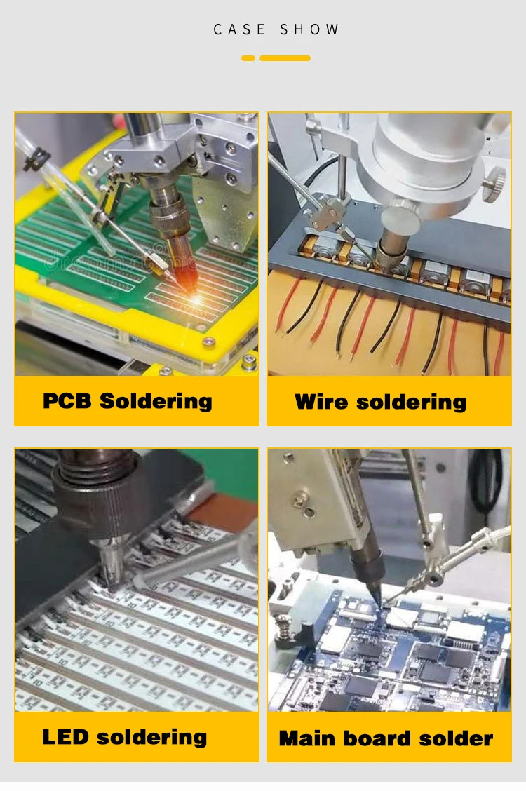 Automatic 3 Axis Tin Soldering PCB Soldering Robot Smd Electronic Components Led Mounting Machine
