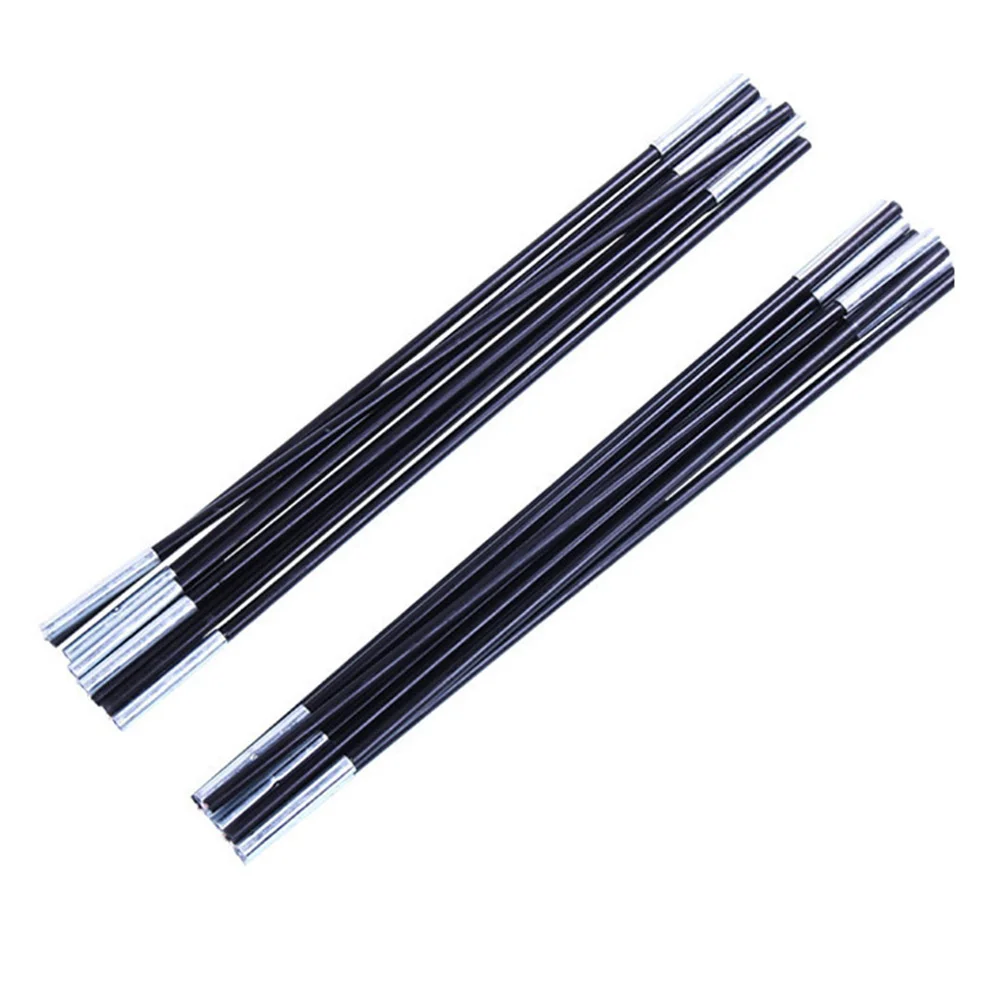 Fiberglass Tent Pole Kit Outdoor Support Rods Replacement Kit Awning Frame Pole Tent Accessory Easy Assembly Sections/Pcs