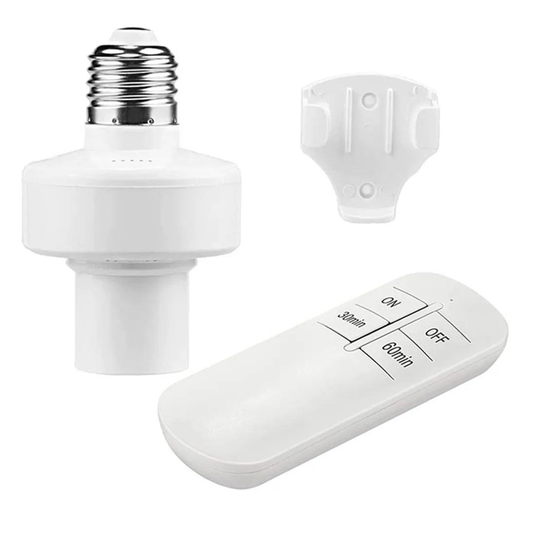 E27 to E27 Remote Control Light Bulb Socket Wireless Light Socket Switch Kit 110V 220V E26/E27 Base Holder with Timing On Off temperature controller socket ac 220v digital thermostat regulator temperature controller socket 1 5m cord switch timing socket