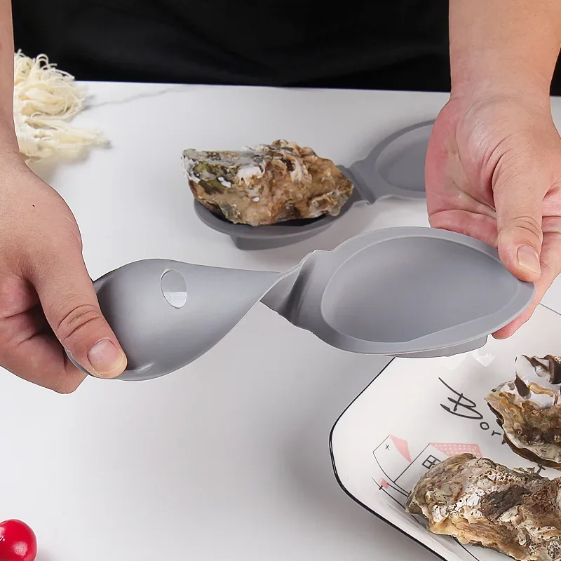 Silicone Oyster Shucker with Hand Protection Clip – Premium Seafood Shellfish Opener Tool