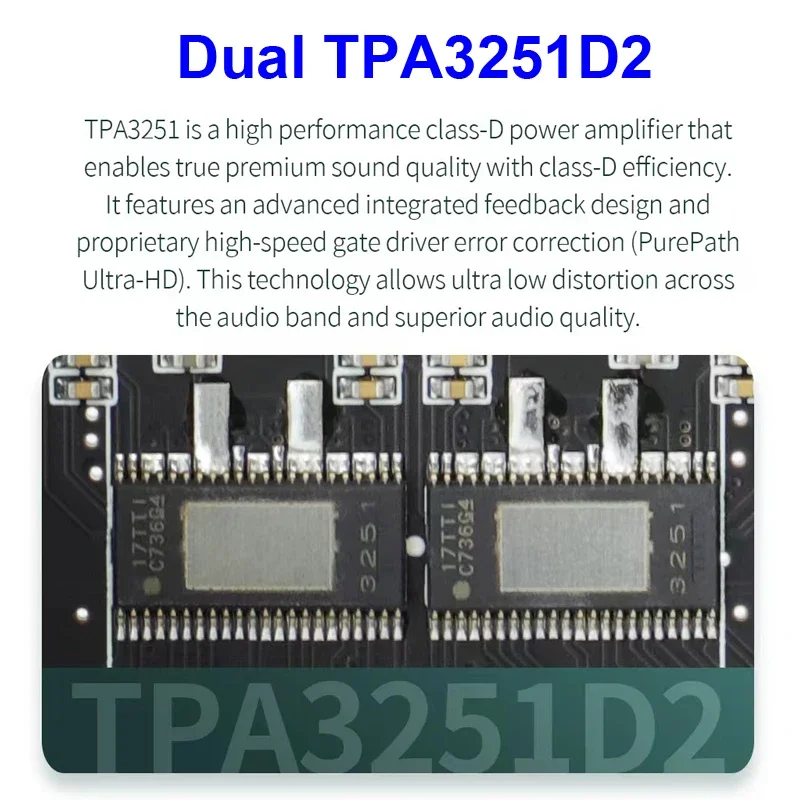 2*220 W+350 W TPA3251 블루투스 전력 증폭 보드 2.1 채널 Class D USB 사운드 카드 서브우퍼 극장 음향 스테레오 이퀄라이저 앰프