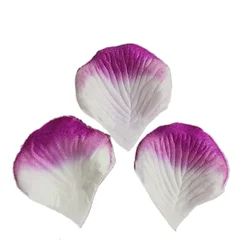 Romantic Red Artificial Rose Petals - 3000pcs (Purple white)