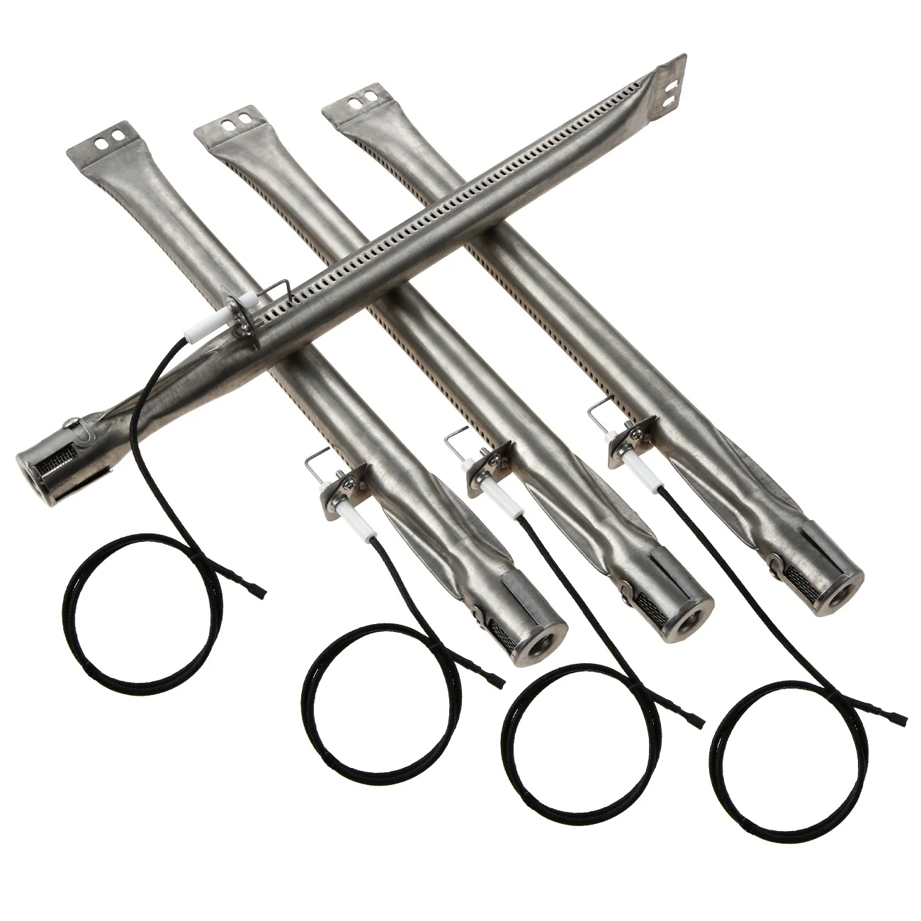 304 스테인리스 스틸 그릴 버너 파이프, Brinkmann 810 2511 S,810 2512 S,810 3660 S,810 4220 S 용, DIY 전극 스파크 포함