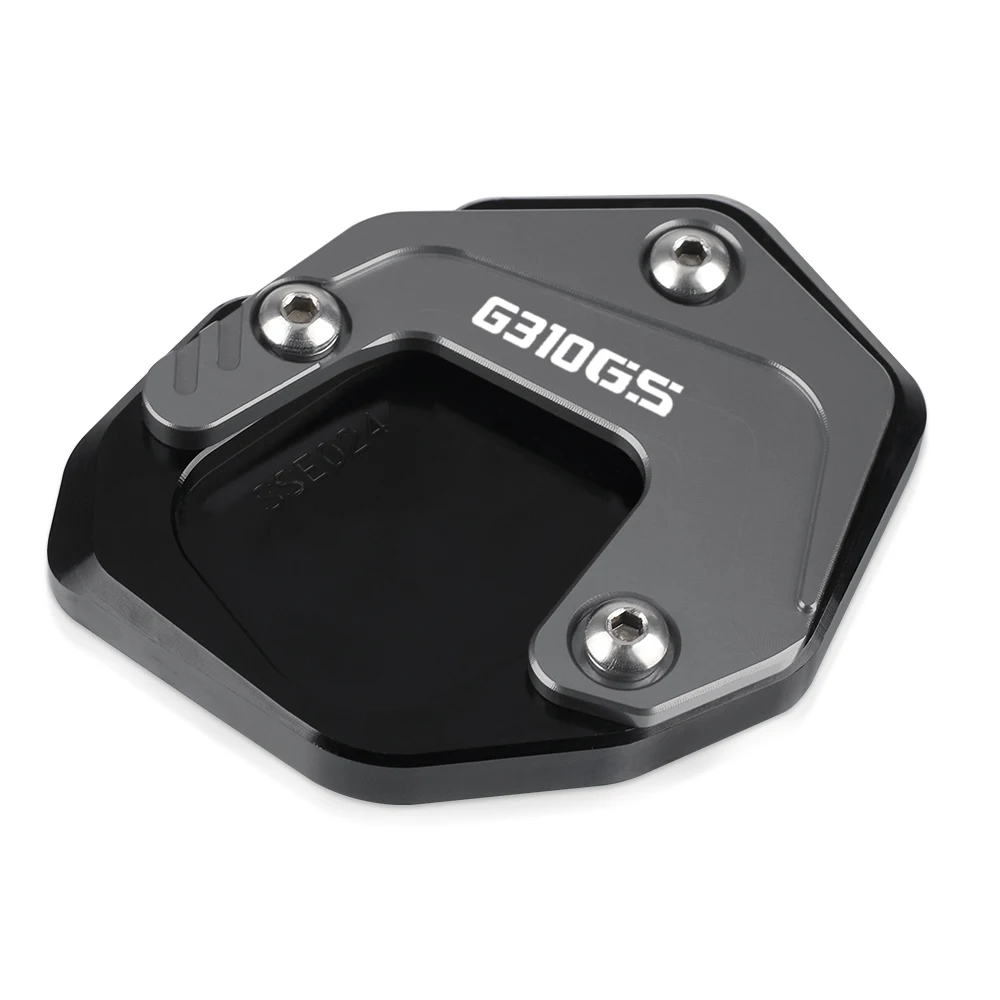 EYNLDS Per G310GS G310R G310 R GS 2017 2018 Moto di Alluminio di CNC Cavalletto del Piede Cavalletto Laterale di Estensione Pad Piastra di Supporto Ingrandire