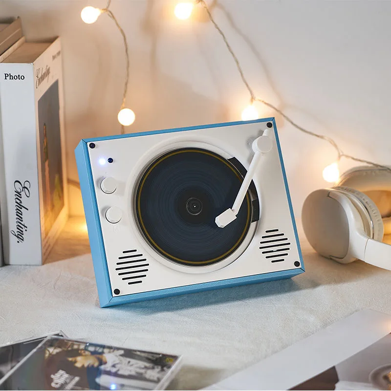 New Retro wall-mounted CD player player listen to albums English Bluetooth playback repeat record white home CD