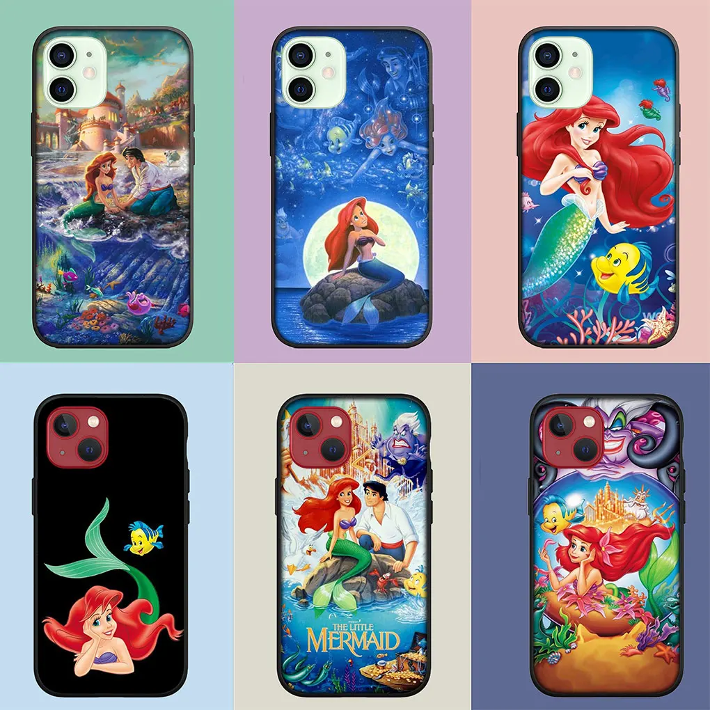 The Little Mermaid Ariel Soft Cover Casing for iPhone 14 13 12