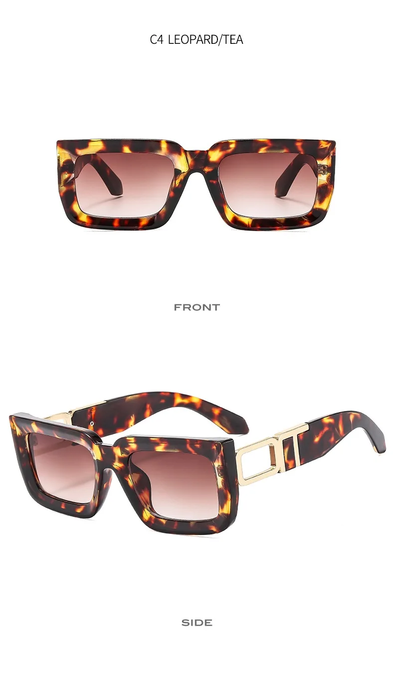 Nuovi occhiali da sole quadrati retrò per donna uomo occhiali da sole occhiali moda tonalità maschili occhiali di marca UV400_voghion.com