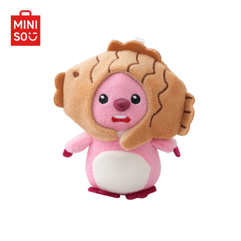 

Anime Miniso Loopy Key Chain Kawaii Cute Beaver Pendant Keychain Plush Doll Cartoon Loopy A Birthday Gift Toy for A Girl