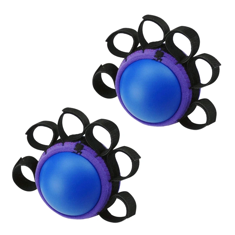 2X Hand Grip PU Ball Finger Practice Hemiplegia Exercise Muscle Power Rubber Rehabilitation Training Gripper