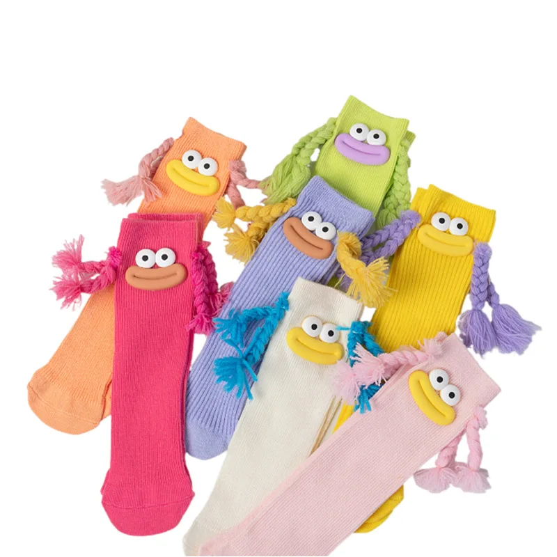 Creative Design Children Socks Cotton Girls Cute Cartoon Soft Fashion Tube Socks Kids Girl 2 12 Years Stockings