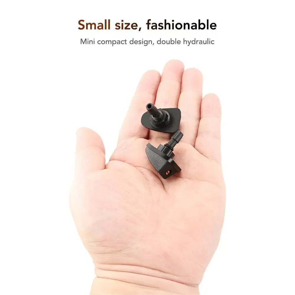 2 Pcs/Set Universal Front Windshield Wiper Nozzle Jet Kits - Sprayer & Water Fan Spout Cover for Car Washer Outlet Adjustment