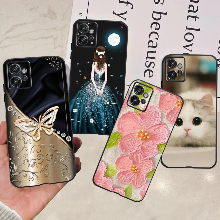 Per Motorola Moto G32 Custodia Elegante Cover Verniciata Custodia Morbida Antiurto In Tpu Per Motorola Moto G32 G 32 Motog32 Fundas Bumper