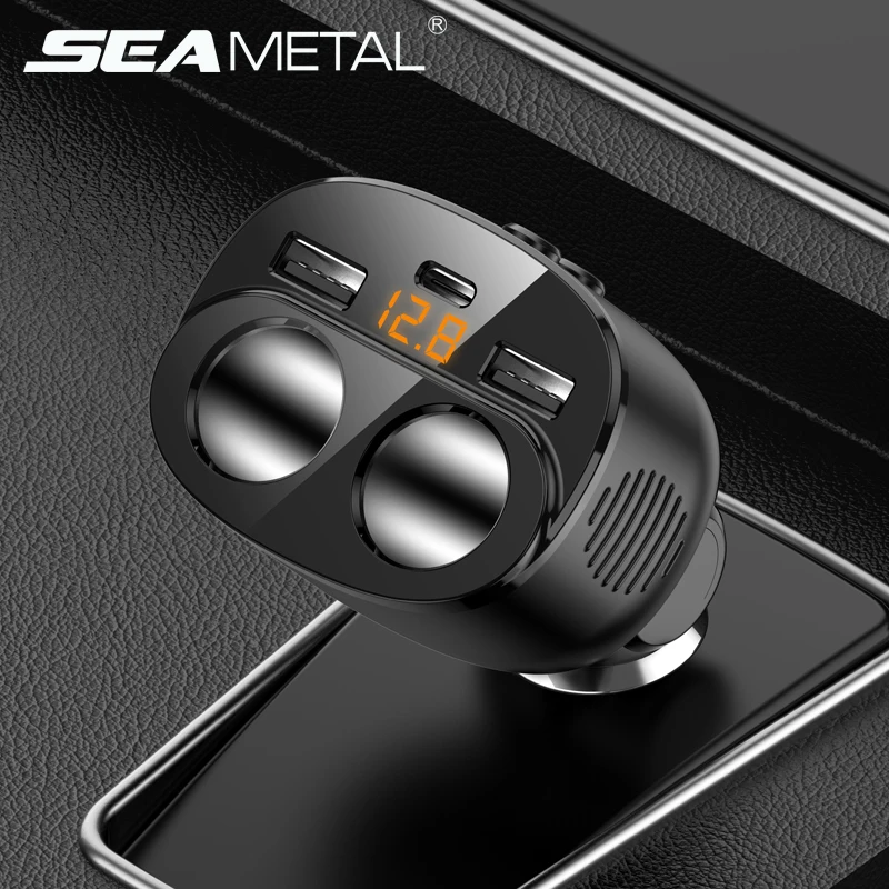 SEAMETAL 3.1A  USB   2 Ʈ LCD ÷ 12-24V         ڵ Ÿϸ