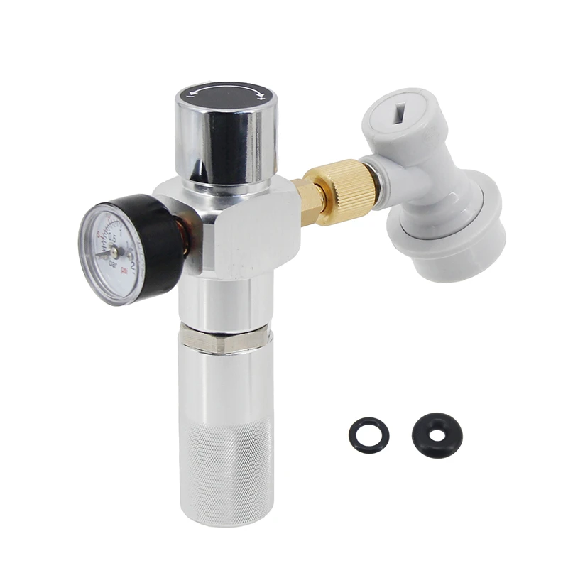 Coffee Beer Mini Nitrogen Charger N2 Gas Regulator With Gas Ball Lock