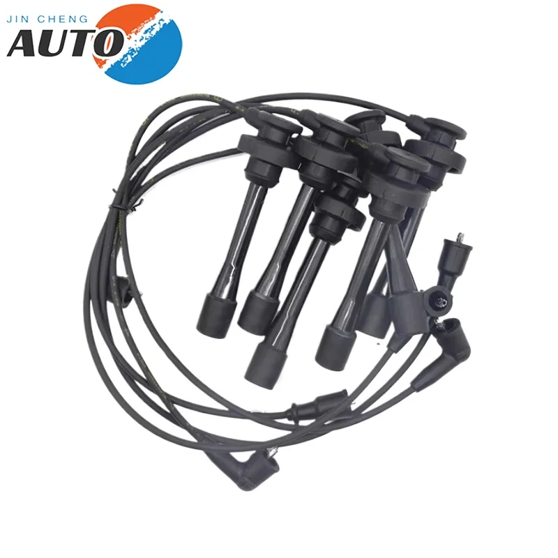 6pcs MD371794 MD338249 New Ignition Wire Set Spark Plug Cable Set for Mitsubishi Pajero Montero Sport L200 6G72 6G74