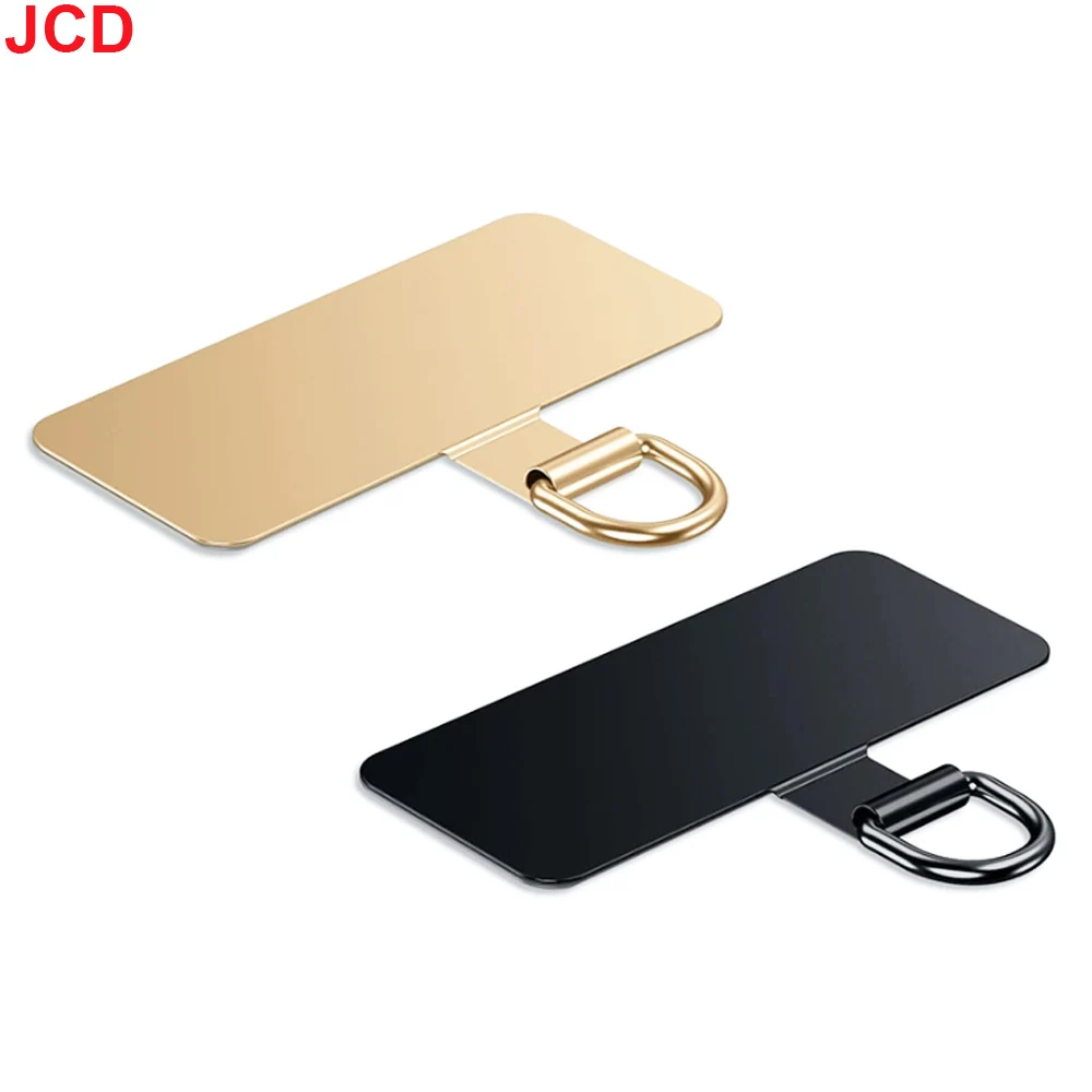 JCD 1/4개 유니버설 메탈 폰 랜야드 가스켓 패치 내구성 초박형 모바일 폰 슬링 로프 카드 클립 스트랩 행 코드 탭