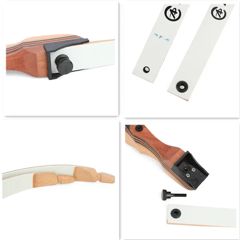 Youth Bow Archery Recurve Bow 10-20lbs Right Hand 48/54Inch Maple Laminate Bow for Adults Begin Training Target Practice 5