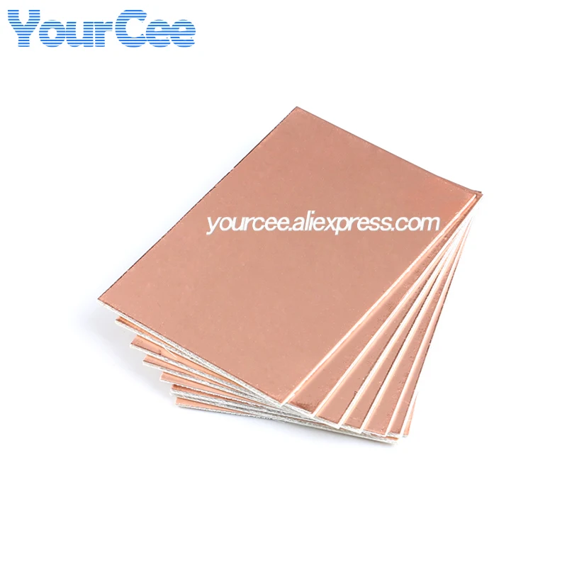 2pcs/1pc 7*10CM 단면 회로 기판 7X10CM 70*100MM 구리 도금판 라미네이트 범용 PCB 회로 기판 유리 섬유