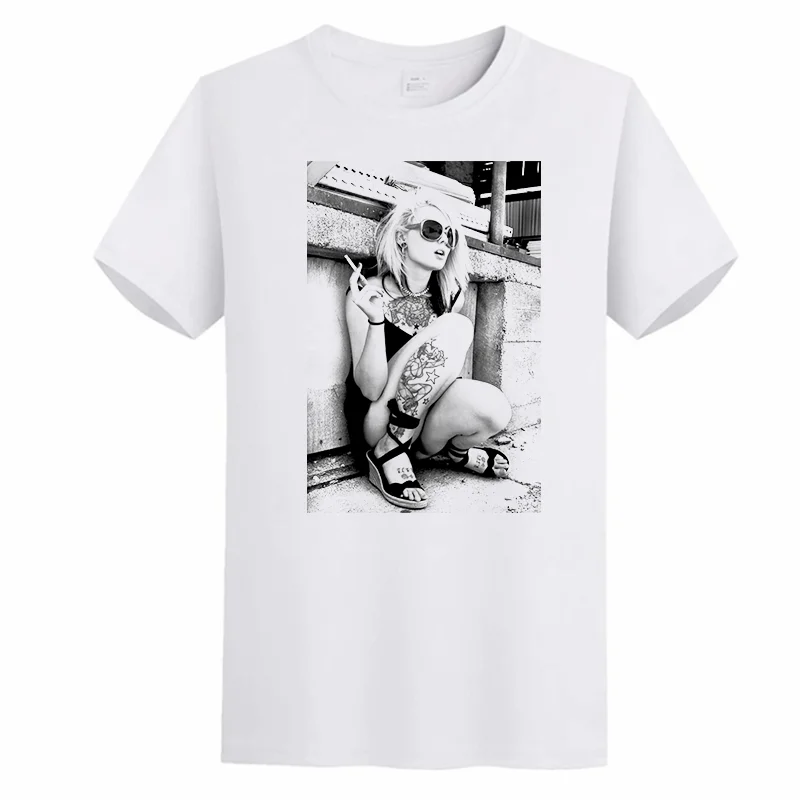 

Tattoo Girl Blondie Fashion Graphic T Shirts Oversized Short Sleeve T-Shirts Summer Tees Tops Shirts And T-Shirts Mens Clothes