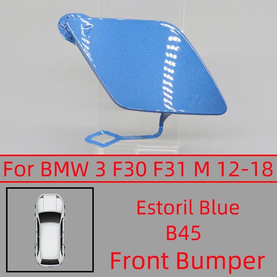 Car Front Bumper Tow Hook Cover 51118067961 For BMW 3 Series 2013 2018 Tow Hook Eye Lid Cover Trailer Caps Blue