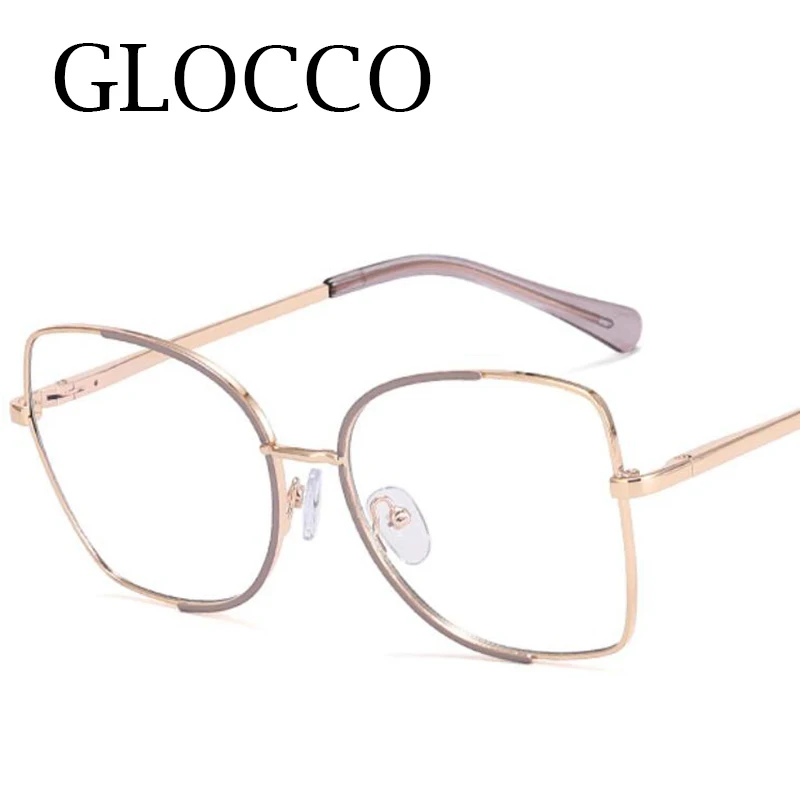 New Fashion Brand Designer Anti Blue Light Reading Glasses For Women Thin Metal Spring Hinge Prescription Eyeglasses Frames 0~+6 4