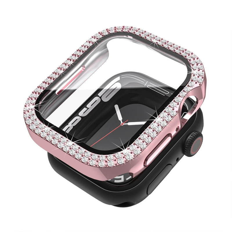 Radiant Diamond Tempered Glass Protective Case