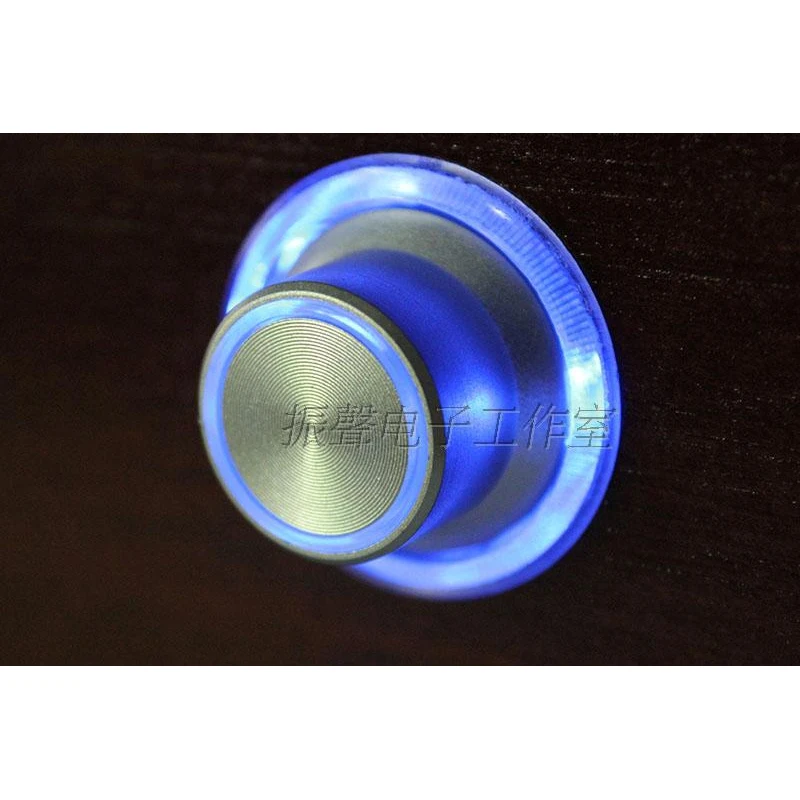 

25MM Silver Knob Translucent Amplifier Chassis Knob Cap Transparent Sound Rotary Knob Amplificador Potentiometer Cap