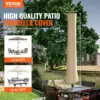 Patio Umbrella Cover for 7ft to 12ft Market Umbrellas, Water Resistant PU 2000mm, Outdoor Umbrella Cover with Zipper and Rod, Be 2