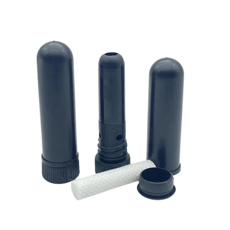 10-Piece Refillable Essential Oil Inhaler Set with Cotton Wicks and Dropper