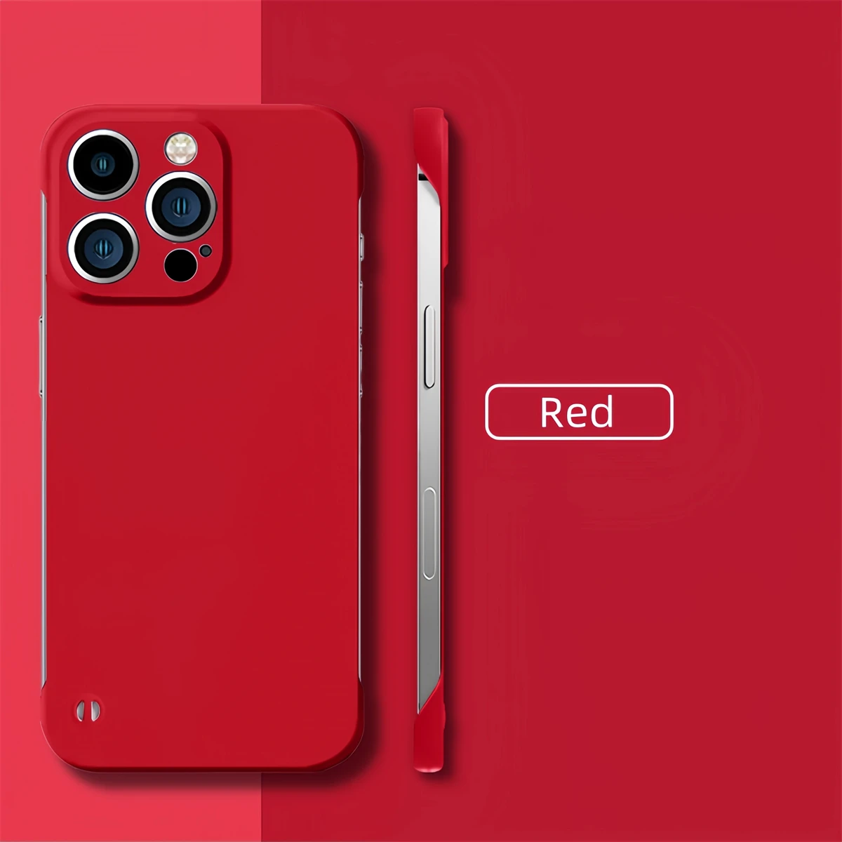 Sleek Ultra Thin Borderless Phone Case - Frameless Skin-Friendly Hard Matte Cover