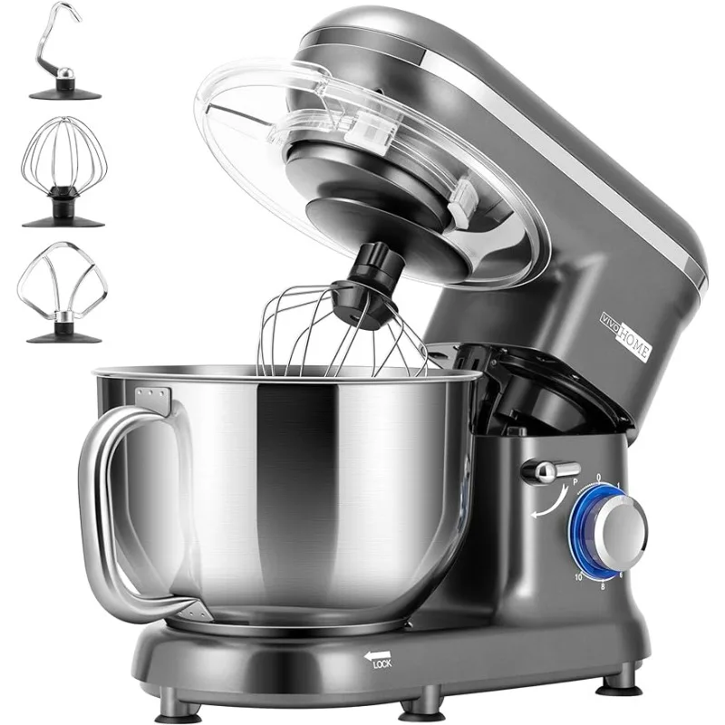 

VIVOHOME Stand Mixer, 660W 10 Speed 6 Quart Tilt-Head Kitchen Electric Food Mixer with Beater