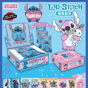 160 Pcs Disney Lilo & Stitch Card Cute Cartoon Stitch Angel Character Card Fun Collection Card Children Toy Gift 1