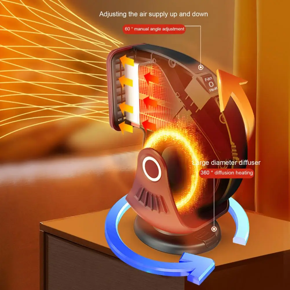 

Универсальный автомобильный обогреватель, 12 В, автомобильный обогреватель, вентилятор с быстрым нагревом, вращающийся на 360 градусов, портативный космический обогреватель, дефростер для лобового стекла