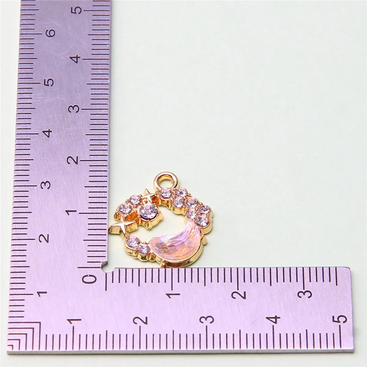6 Stück Kristall Planet Stern Mond Charms Anhänger für Halsketten Armbänder Ohrringe Handarbeit DIY Handwerk Schmuckherstellung Erkenntnisse – Detail 13