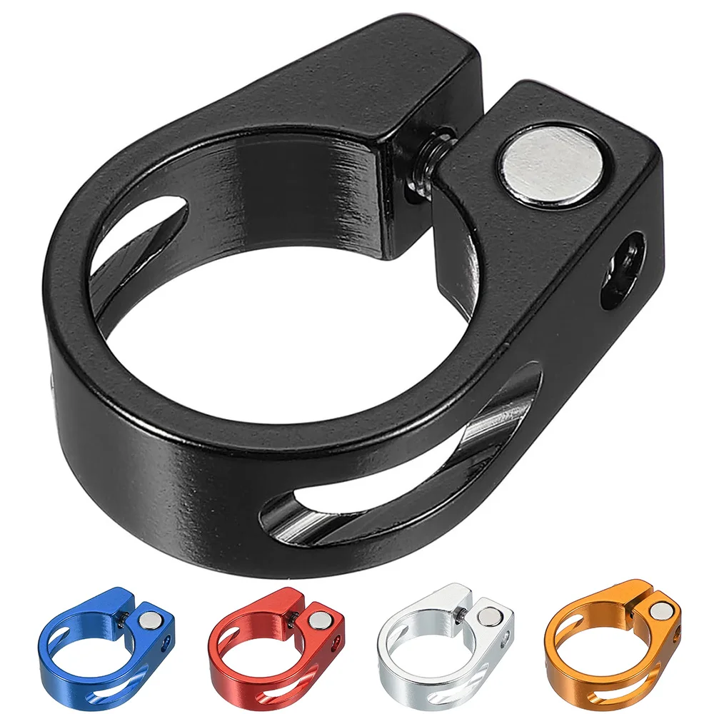 Bike Seat Post Clamp Cycles Bike Seat Post Clamp 28.6/31.8/34.9mm Aluminum Alloy Seat Tube Clip Quick Bicycle Seatposts Clamps For MTB Road Bikes