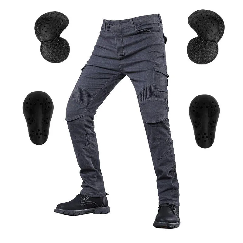 

NEW Moto Equipment For Men Motorcycle Pants Pantalon Motocross Belt Protective Gear Motorcycle Driver's License Test Motos Jeans