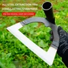 Weed Hoe Garden Weeding Puller Tools Steel Hollow Hoe Yard Weeding Rake Gardening Tools for Weed Removal Manual Grass Weeder 3