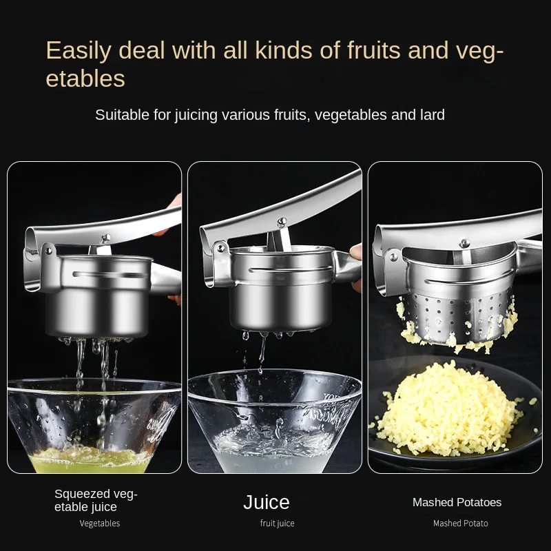 Kitchen Multifunctional Tool Stainless Steel Manual Juicer For Fruits And Vegetables Vegetable Filling Squeezer Simple Operation fruit juicer lemon squeezer juice squeezer