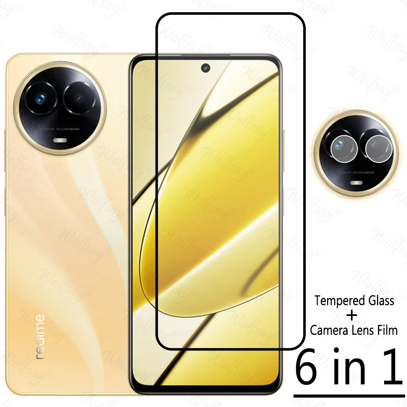 

Full Cover Glue Tempered Glass For Realme 11 5G Screen Protector For Realme 11 5G Global Camera Glass For Realme 11 5G Glass