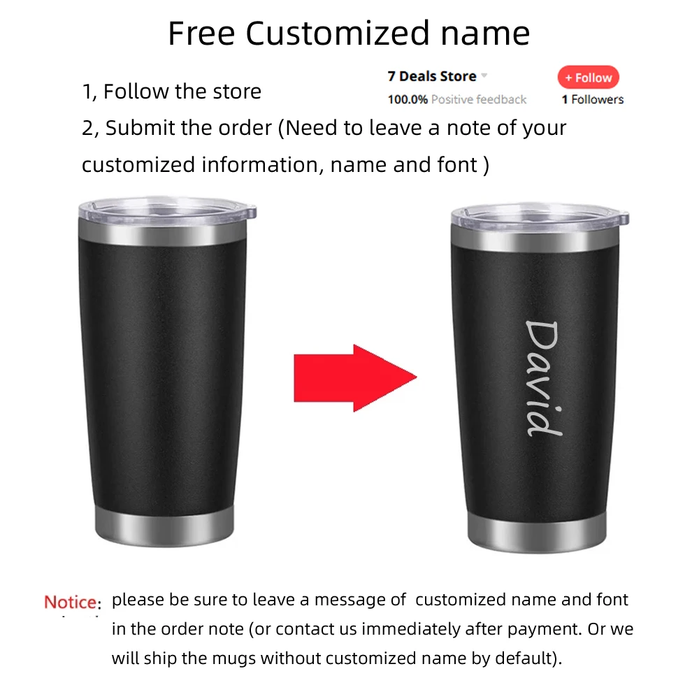 VEGOND 20oz Tumbler Stainless Steel Tumbler Cup with Lid And Straw Vacuum  Insulated Double Wall Travel Coffee Mug(Black 1 Pack)