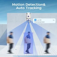 Lenovo – caméra de sécurité extérieure HD 8MP, avec double objectif, double écran, suivi AI, Vision nocturne couleur PTZ, Protection de Surveillance 3