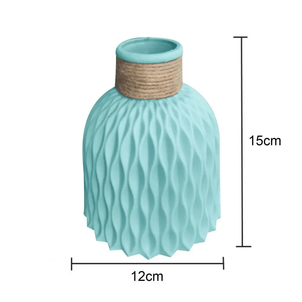 Modern Flower Vase White Pink Plastic Vase Flower Pot Basket Nordic Home Living Room Decoration Ornament Flower Arrangement 6